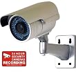 VideoSecu Day Night Vision Infrared Security Camera Color CCD 54 Long Range IR LEDs 3.5-8mm Vari-focal Lens for CCTV DVR Home Surveillance System BUQ