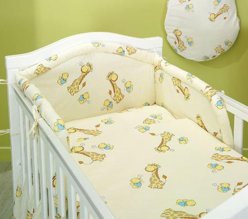 BlueberryShop 2 pcs BABY COT BED BUNDLE BEDDING SET DUVET+PILLOW COVERS 90 x 120 cm (35.5