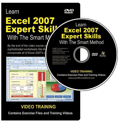 Click for larger image Learn Excel 2007 Expert Skills with The Smart Method: Coureware Tutorial teaching Advanced Techniques (DVD-ROM Video Course)
