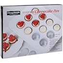 Chicago Metallic Mini Cheesecake Pan 12 Cavity, 13.90-Inch by 10.60-Inch (2-Inch by 1.6-Inch Cavities)