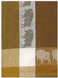 Waffle Weave 100% Cotton Buffalo Dishtowel Tan 18" X 28" Set / 6