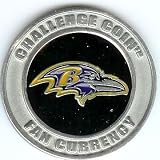 NFL Baltimore Ravens Challenge Coin Poker Guard with black velvet pouch