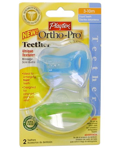 Playtex Baby Ortho-Pro Teether 3-10M: Blue-Green