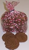 Gourmet Food : Scott's Cakes 1 lb. Chocoate Raspberry Shortbread Cookies in a Candy Cane Bag