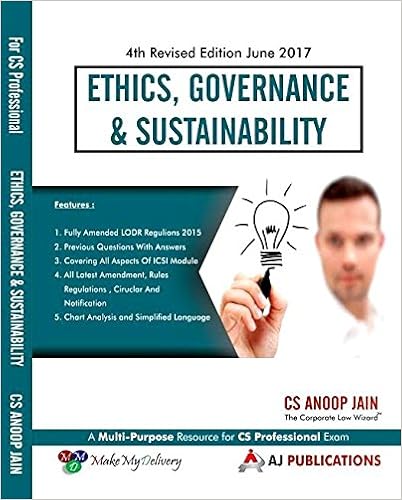 Ethics  Governance & Sustainability for CS Professional June 2017 