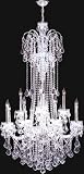 LAMPS BEAUTIFUL Maria Elena Twelve Light Crystal Chandelier by James R. Moder--Excellent customer service--see our feedback.