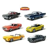 Set of 6 Muscle Car Garage 1 64 Series 12 by Collectable Diecast