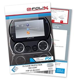 atFoliX FX-Clear Ecran-Protecteur pour Sony PSP Go (N1000) - Ultra-clair et � rev�tement dur! La plus haute qualit� - Made in Germany!