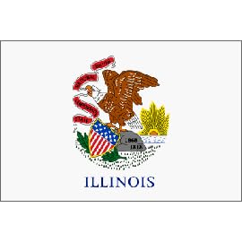 Illinois Nylon flag 3 ft. x 5 ft.