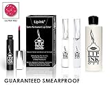 LIP INK Organic Vegan 100% Smearproof Lip Stain Kit - Glitter Pink