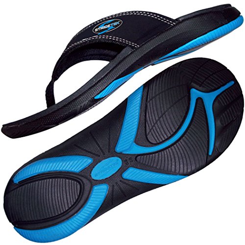 Stridetek Flipthotics Orthotic Sandals Arch Support, Metatarsal Riser