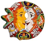 Large Multi-Color Mexican Talavera Romeo & Juliet Eclipse