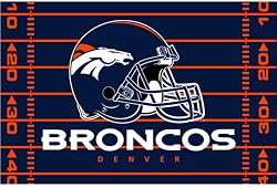 Denver Broncos Tufted Floor Rug - NFL Football Fan Shop Sports Team Merchandise