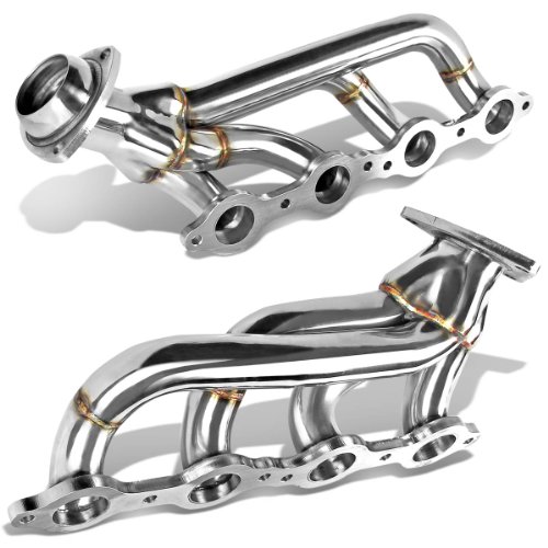 Auto Dynasty ADHDSCS02SHORTY High Performance 2-PC Stainless Steel Exhaust Header