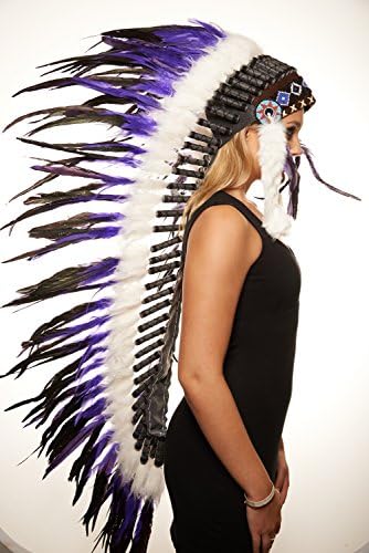 Tribal Costumes Extra Long Native American Indian Headdress, XH002