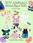 Toy Animals Sticker Paper Dolls in Full Color