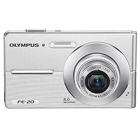 Olympus FE-20 - Digital camera - compact - 8.0 Mpix - optical zoom: 3 x - supported... by Olympus