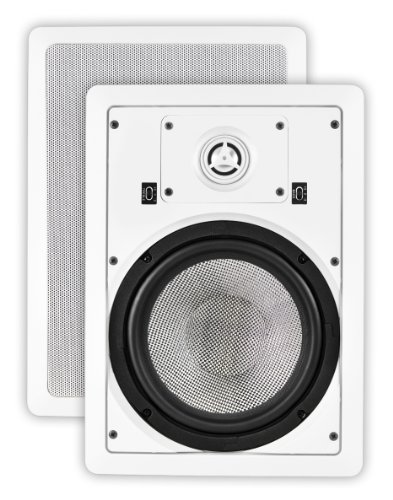 OSD Audio MK-W850 Ultra Reference Spitfire Series Kevlar Home Theatre Wall Speaker Pair, 2 Pack (White)