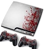 Bundle Monster Vinyl Skin Sticker For PlayStation PS3 S SLIM Game Console - Cover Protector Art Decal - Red Vines