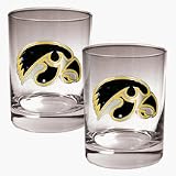 Iowa Hawkeyes 2 Piece Rocks Glass Set
