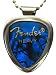 PickBay Guitar Pick Holder Pendant Necklace (CHROME) and Genuine FENDER Guitar Pick Set