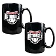 Washington Nationals MLB 2pc Black Ceramic Mug Set - Primary Logo