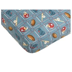 Click here to buy Blue Jean Teddy Crib Sheet.
