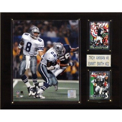 NFL Dallas Cowboys Troy Aikman/Emmitt Smith Photo Player Plaque