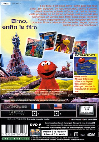 Cover image : The Adventures of Elmo in Grouchland [Region 2]