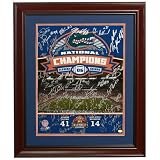 NCAA Florida Gators 2006 Team & Urban Meyer Deluxe Framed Autographed ''BCS Championship'' Photo with 38 Signatures