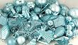 125-Piece Club Pack of Shatterproof Mermaid Blue Christmas Ornaments