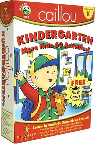 Childrens Toyshop  Video Games : Caillou Kindergarten Bilingual