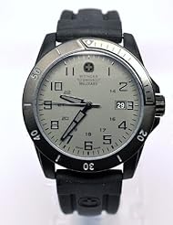 Wenger Black Silicone Strap 79016 Charcoal Dial