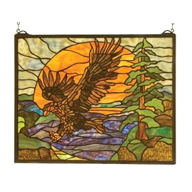 20W 16H Eagle At Sunset Window