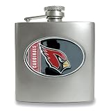 Review Quality Gold  / Arizona Cardinals Stainless Steel Hip Flask