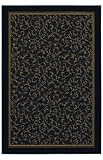 IMAGE OF Shaw Living Woven Expression Gold Collection, Versailles Area Rug, 5-Feet 3-Inch by 7-Feet 10-Inch, Ebony