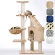 Happypet� CAT017 Arbre � chat Griffoir Grattoir 120cm Beige