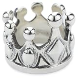 Queen Baby Sterling Silver Crown Ring, Size 7