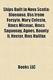 Ships Built in Nova Scotia: Bluenose, USS Irene Forsyte, Mary Celeste, Hmcs Micmac, Hmcs Saguenay, Agnes, Bounty II, Hector, HMS Halifax-