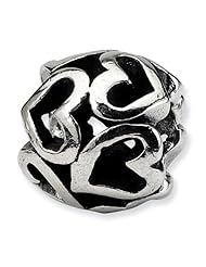 Sterling Silver Reflections Heart Bead