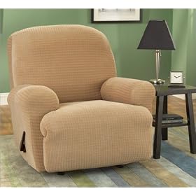 Sure Fit 0472933610 Stretch Grid Recliner Slipcover (Box Cushion)