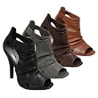 Glaze by Adi Slouchy Vamp Peep Toe Bootie Glaze by Adi Slouchy Vamp Peep Toe Bootie