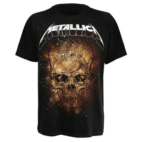Atmosphere Mens Metallica Skull Explosion Black -T-shirt Medium