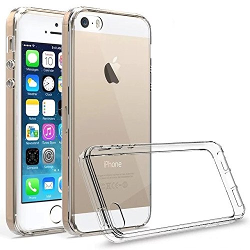 iPhone SE/5S/5C Case,IVSO®iPhone SE/5S/5C TPU Bumper with Crystal Clear PC Back [Drop Protection/Shock Absorption Technology] For APPLE iPhone SE/5S/5C Phone-LifeTime warranty (Clear)