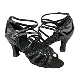c5008m Sexy Salsa Latin Ballroom Dance Shoes for Ladies 2.5Heel
