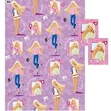 Review Heroes for Kids  / Barbie Everyday Gift Wrapping Set - Gift Wrap (2 sheets) and Tags (2) set
