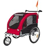 Best Choice Products&reg; 2 in 1 Pet Dog Bike Trailer Bicycle Trailer Stroller Jogger w/ Suspension Red