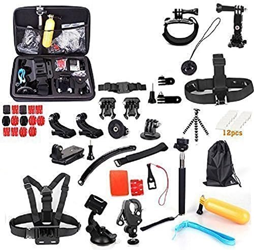 YFY 56-In-1 Basic Outdoor Sports Accessories Kit for GoPro Hero Cameras,SJ Cam, Xiaomi Yi,Sport Acion Camera