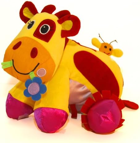 Giggle Toys Patches The Huggable Cow, Yellow