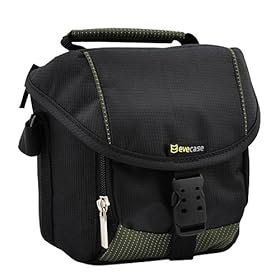 EveCase Digital Camera DSLR Video Camcorder Pouch Case for SONY NEX-3, NEX-5, NEX-7, DCR-SX65, CX130, CX110, SX45, XR160, SX85, CX160, CX700, SAMSUNG SMX-F50, F50BN HMX-Q10